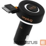 Auto lādētāji iLike  CCU1000IPH Compact iPod iPhone 4 4S 30Pin Fast 1A Car Charger with Rewind Cable Black