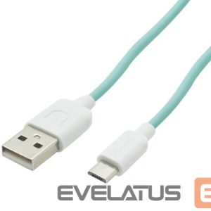 Kabelis USAMS  US-SJ098 USB A to Micro USB Charging Cable 1M Cyan
