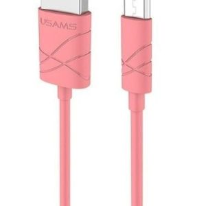 Kabelis USAMS  US-SJ039 U-Gee Pro PVC Universal Micro USB to USB Data & Fast 2A Charger Cable 1m Red