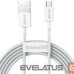 Kabelis Baseus - Superior Fast Charging Data Cable MicroUSB 1m White
