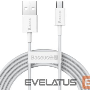 Kabelis Baseus - Superior Fast Charging Data Cable MicroUSB 1m White