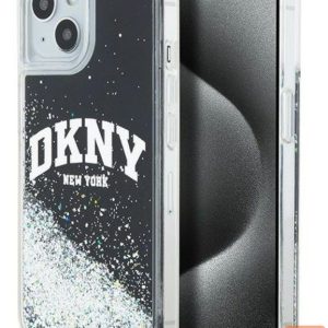 Aizmugurējais vāciņš DKNY Apple iPhone 15 hardcase Liquid Glitter Big Logo Black