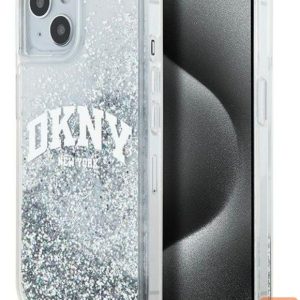Aizmugurējais vāciņš DKNY Apple iPhone 15 hardcase Liquid Glitter Big Logo Black