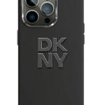 Aizmugurējais vāciņš DKNY Apple iPhone 15 hardcase Liquid Silicone Metal Logo Black