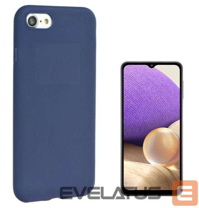 Aizmugurējais vāciņš iLike Samsung Galaxy A32 (A326) 5G Soft silicone case Blue