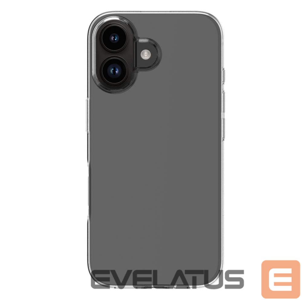 Aizmugurējais vāciņš Evelatus Apple iPhone 16 Clear Silicone Case 1.5mm TPU Transparent