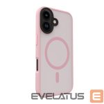 Aizmugurējais vāciņš Evelatus Apple iPhone 16 Hybird Case With Magsafe PC+TPU Pink