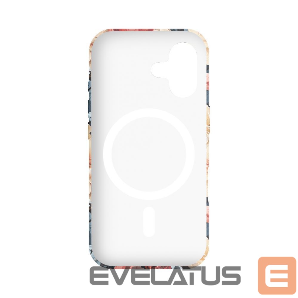 Aizmugurējais vāciņš Evelatus Apple iPhone 16 Slim Shell with Magsafe customized print design Flower Red