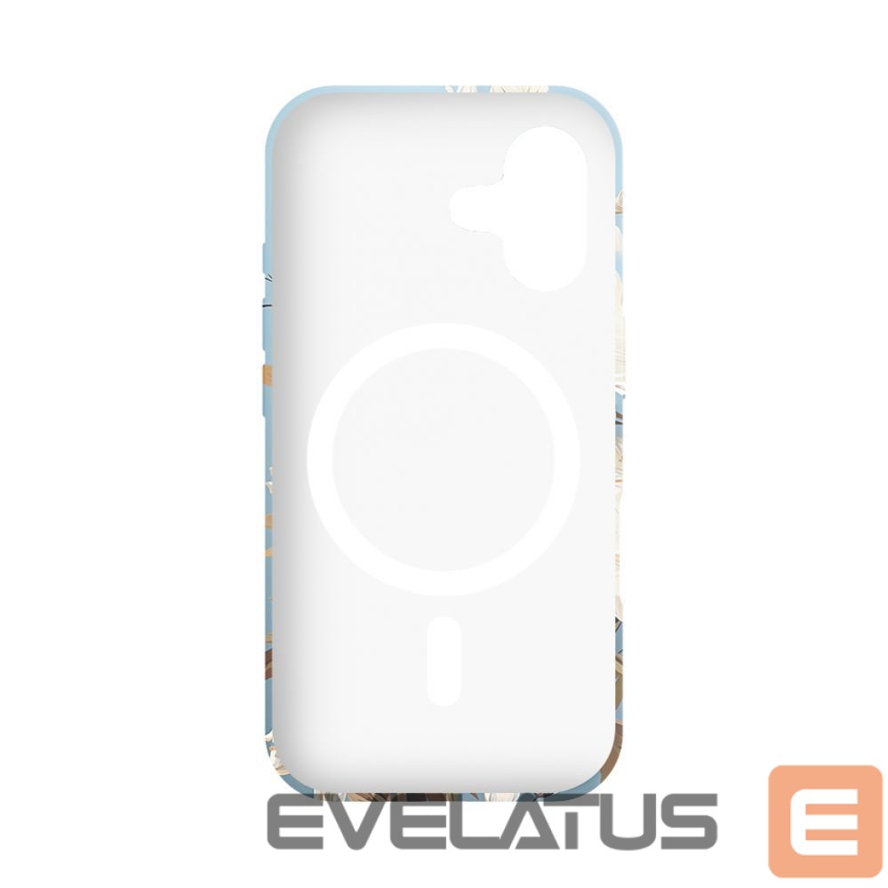 Aizmugurējais vāciņš Evelatus Apple iPhone 16 Slim Shell with Magsafe customized print design Flower Blue