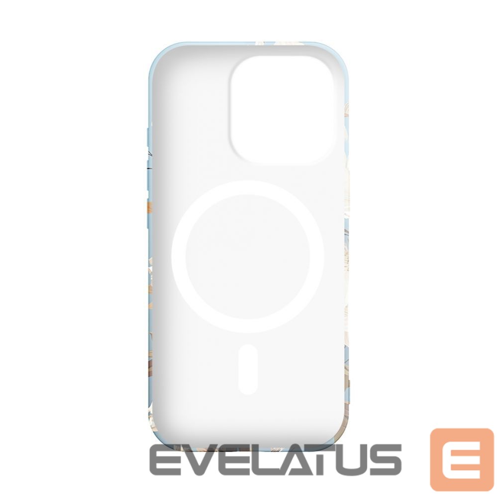 Aizmugurējais vāciņš Evelatus Apple iPhone 16 Pro Slim Shell with Magsafe customized print design Flower Blue
