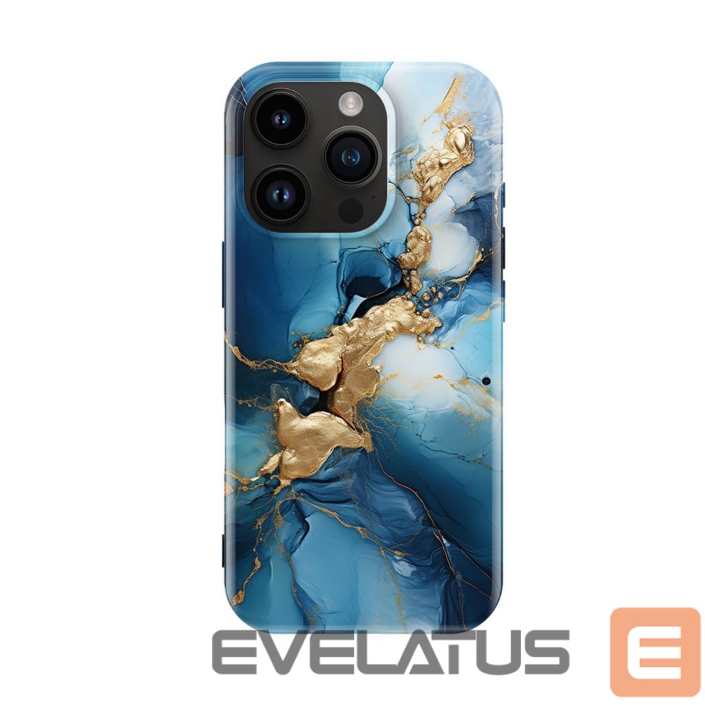 Aizmugurējais vāciņš Evelatus Apple iPhone 16 Pro Slim Shell with Magsafe customized print design Dark Blue