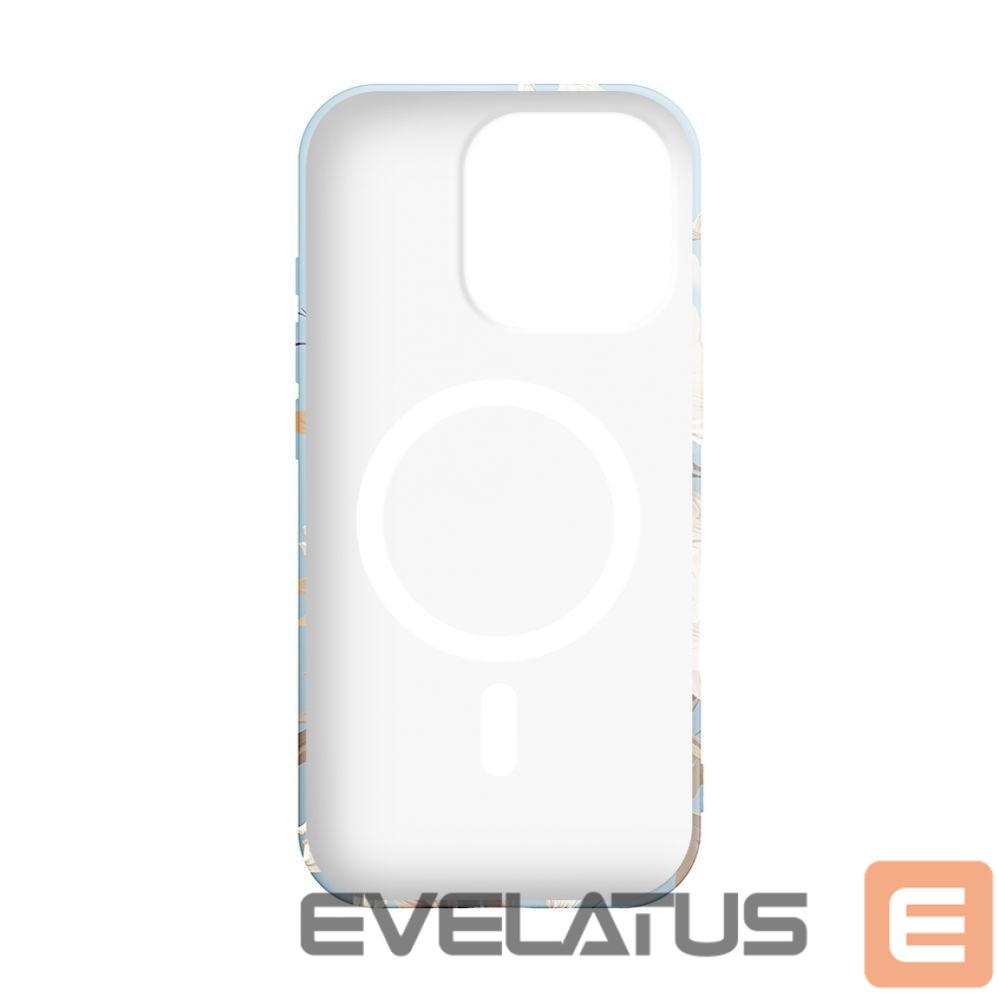 Aizmugurējais vāciņš Evelatus Apple iPhone 16 Pro Max Slim Shell with Magsafe customized print design Flower Blue