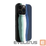Aizmugurējais vāciņš Evelatus Apple iPhone 16 Pro Multi-Colored Silicone Case With MagSafe Aqua Blue