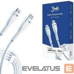 Kabelis 3MK Apple 3mk  Hyper Silicone Cable Type-C to Lightning 20W 3A White