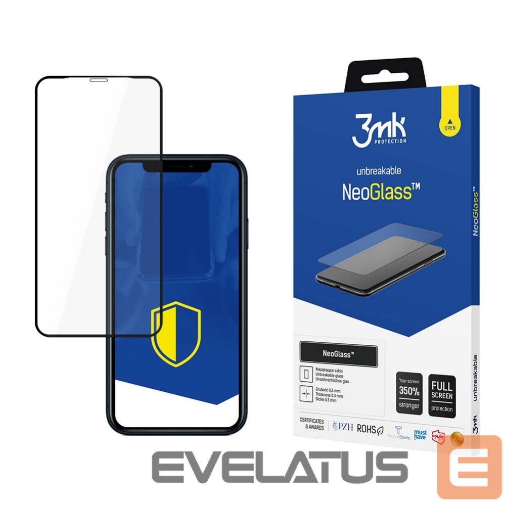 Aizsargstikls 3MK Apple 3mk Apple iPhone Xr/11 Black - NeoGlass