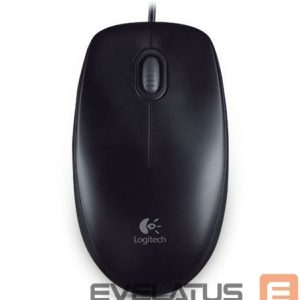 Datora pele Logitech  Mouse B100 Wired, Black 
