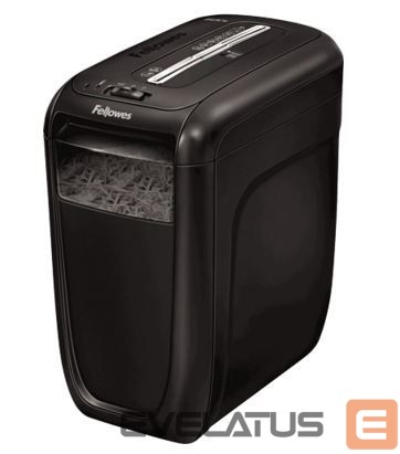 Biroja piederumi Fellowes Powershred 60Cs Black, 22 L, Credit cards shredding, Warranty 24 month(s), 75 dB, Cross-Cut Shredder, Paper handling standard/output 10 sheets per pass