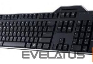 Datora tastatūra Dell  KB-813 Smartcard keyboard, Wired, with smart card reader, RU, Black 