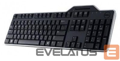 Datora tastatūra Dell KB-813 Smartcard keyboard, Wired, with smart card reader, RU, Black