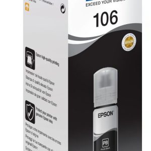 Aksesuāri un izejmateriāli EPSON  Ecotank Photo 106 Ink Bottle, Black 