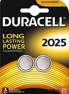 Cita datorprece Duracell  Button Cells  DL2025 Lithium, 2 pc(s) 