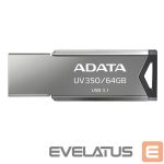 Zibatmiņa ADATA  UV350 64 GB, USB 3.1, Silver 