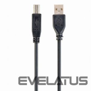 Aizmugurējais vāciņš Gembird  Cable USB2 AM-BM 1 m, Black, USB B, USB A 
