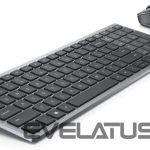 Datora tastatūra Dell  KM7120W Keyboard and Mouse Set, Wireless, Batteries included, EN/LT, Titan Gray 