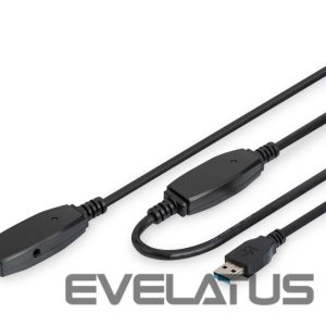 Kabelis Digitus  USB Extension cable DA-73105 USB 3.0, 10 m, Black 