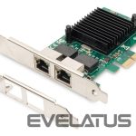 Kabelis Digitus  Gigabit Ethernet PCI Express Card, 2-port 32-bit, low profile bracket, Intel chipset DN-10132 
