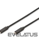 Kabelis Digitus  USB Type-C Connection Cable AK-300139-010-S USB Male 3.1 Gen 2 (Type C), USB Male 3.1 Gen 2 (Type C), Black, 1 m 