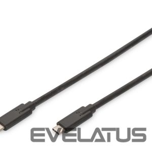 Kabelis Digitus  USB Type-C Connection Cable AK-300139-010-S USB Male 3.1 Gen 2 (Type C), USB Male 3.1 Gen 2 (Type C), Black, 1 m 