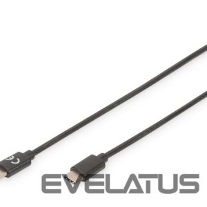 Kabelis Digitus  USB Type-C Connection Cable AK-300138-018-S USB Male 2.0 (Type C), USB Male 2.0 (Type C), Black, 1.8 m 