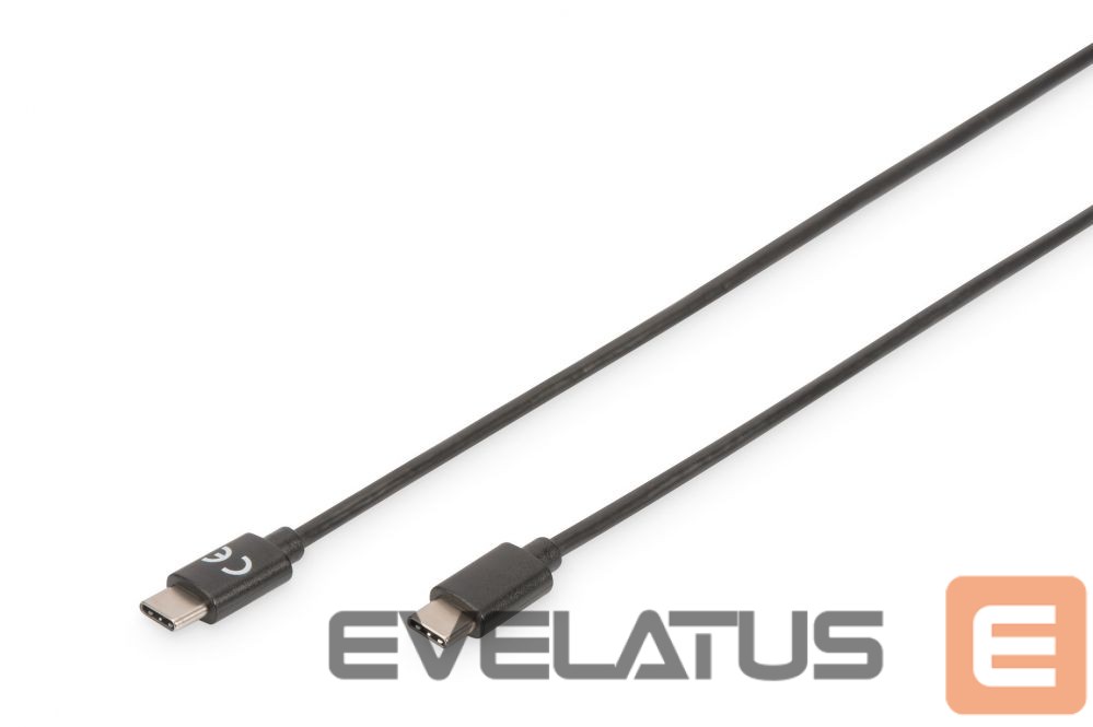 Kabelis Digitus USB Type-C Connection Cable AK-300138-018-S USB Male 2.0 (Type C), USB Male 2.0 (Type C), Black, 1.8 m