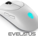Datora pele Dell  Mouse Alienware Tri-Mode AW720M 2.4GHz Wireless Gaming Mouse, Lunar light 