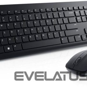 Datora tastatūra Dell  Keyboard and Mouse KM3322W Keyboard and Mouse Set, Wireless, Batteries included, US, Black 
