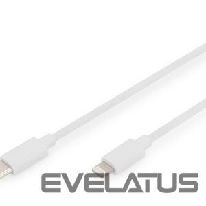 Kabelis Digitus  Lightning to USB-C data/charging cable DB-600109-020-W USB-C to Lightning, USB C, Apple Lightning 8-pin, 2 m 