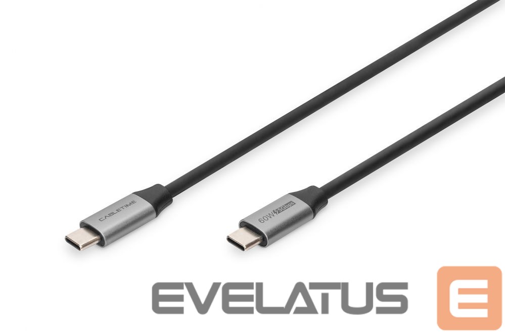 Kabelis Digitus DB-300220-010-S USB-C to USB-C, USB-3.0 Gen.1, 1 m