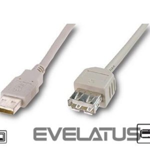 Kabelis Logilink  USB 2.0 extensio cable, USB A female, USB A male, 3 m, Grey