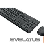 Datora tastatūra Logitech  MK235 Keyboard and Mouse Set, Wireless, Mouse included, Batteries included, US, Black, 475 g 