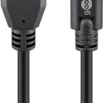 Kabelis Goobay  Sync & Charge Super Speed USB-C to USB A 3.0 charging cable  67999  Round cable,  USB-C male,  USB 3.0 male (type A), Black, 0.5 m 