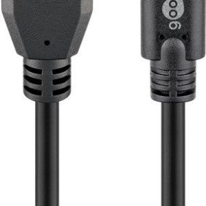 Kabelis Goobay  Sync & Charge Super Speed USB-C to USB A 3.0 charging cable  67999  Round cable,  USB-C male,  USB 3.0 male (type A), Black, 0.5 m 