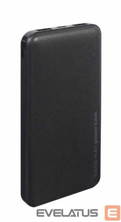 Ārējais akumulators Gembird Power Bank PB10-02 10000 mAh, Black, 12 W