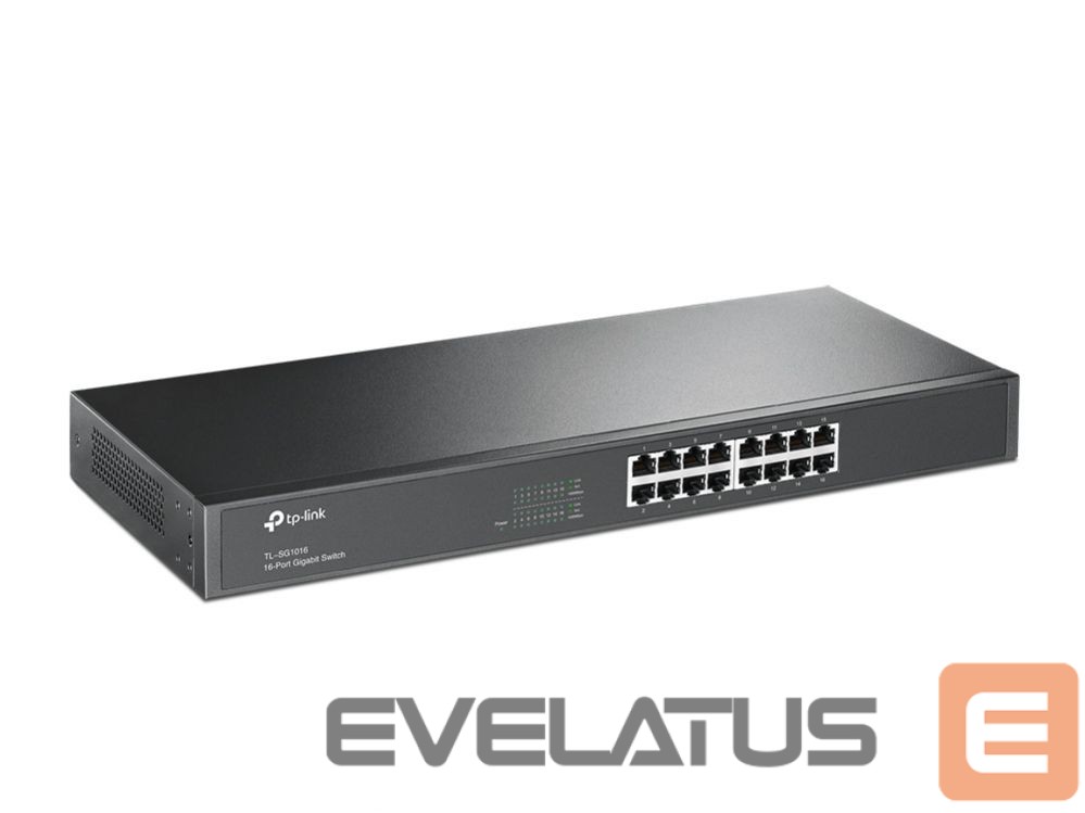 Serveru - Citi piederumi TP-Link Switch TL-SG1016 Unmanaged, Rackmountable, 1 Gbps (RJ-45) ports quantity 16
