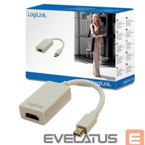 Parveidotājs Logilink  Adapter Mini DisplayPort to HDMI with Audio: HDMI A, Mini DisplayPort 