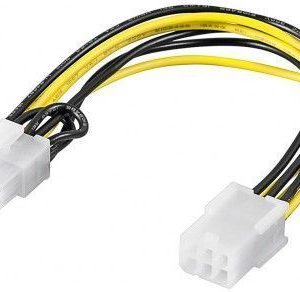 Kabelis Goobay  93635 Power cable/adapter for PC graphics card; PCI-E/PCI Express; 6-pin to 8-pin, 0.2m 