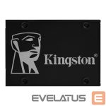 Cietais disks SSD Kingston  KC600 512 GB, SSD form factor 2.5", SSD interface SATA, Write speed 520 MB/s, Read speed 550 MB/s 