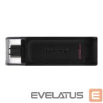 Zibatmiņa Kingston  USB Flash Drive DataTraveler 70 256 GB, USB 3.2 Gen 1 Type-C, Black 