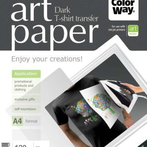 Biroja piederumi ColorWay  ART T-shirt transfer (dark) Photo Paper, 5 sheets, A4, 120 g/m²