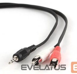 Kabelis Cablexpert  2.5m, 3.5mm/2xRCA, M/M 2.5 ", Black, Red, White 